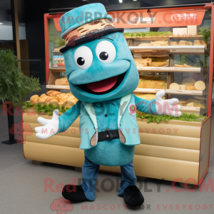 Postava maskota Teal Sushi...