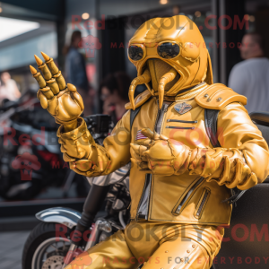 Maskotfigur af en...