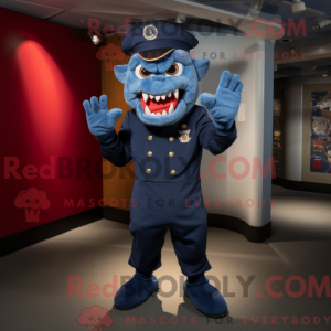 Mascot character of a Navy...