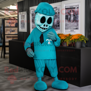 Teal Graveyard maskot...