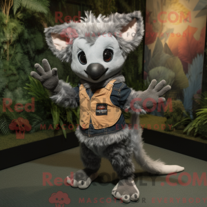 Mascot character of a Gray...