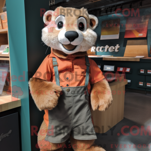 Mascot character of a Rust...