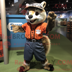 Mascottefiguur van een...