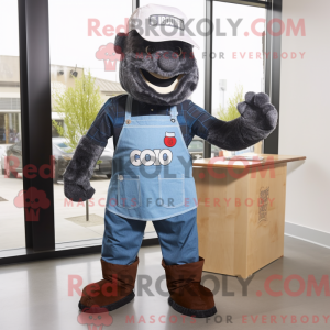 Mascot character of a Black...