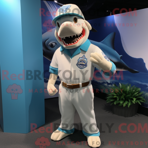 Mascot character of a White...