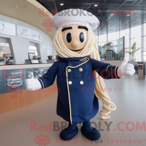 Mascot character of a Navy...