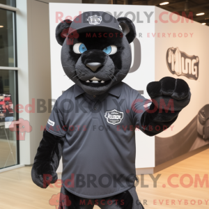 Mascot character of a Black...