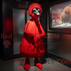 Mascot character of a Red...