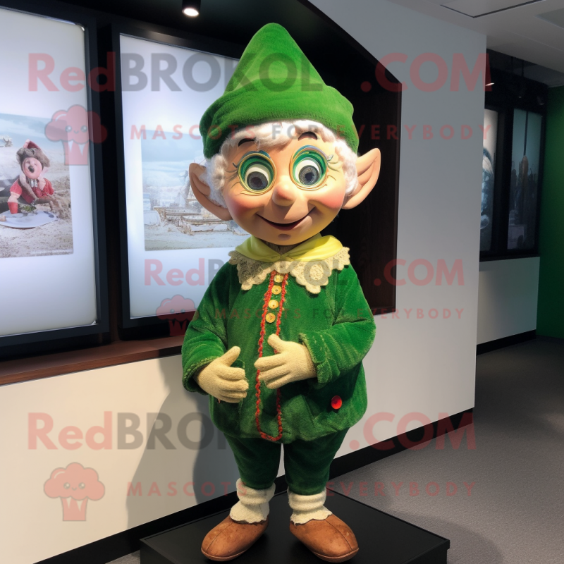 nan Elf mascot costume character dressed with a Jacket and Hairpins nan Elf mascot costume character dressed with a Jacket and Hairpins