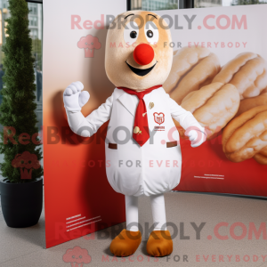 Mascot character of a White...