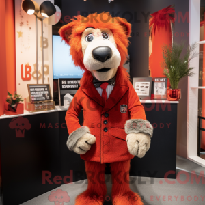 Mascot character of a Red...