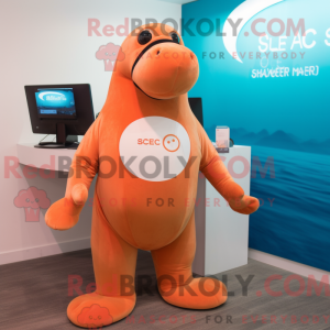 Maskotkarakter av en Orange...