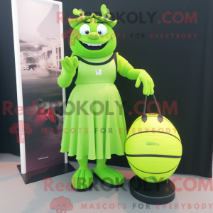 Mascot character of a Lime...