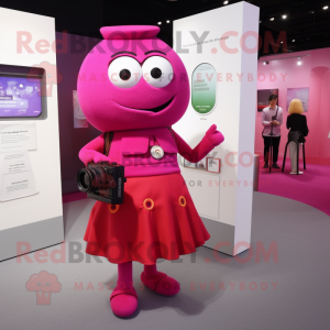 Magenta kamera maskot...