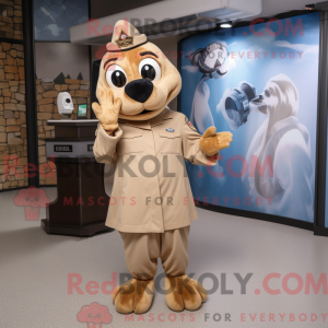 Mascottefiguur van een...