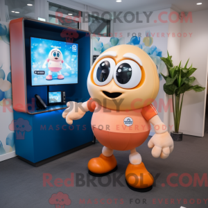 Mascot character of a Peach...