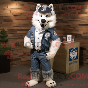 Mascot character of a White...