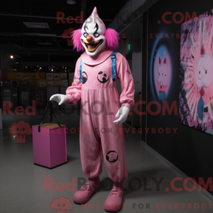Mascot character of a Pink...