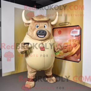 Mascot karakter van een Tan...