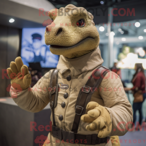 Mascot karakter van een Tan...