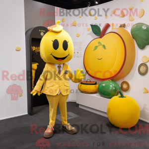 Postava maskota žlutého...