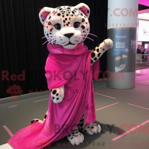 Máscara de cor rosa Jaguar...