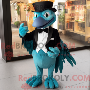 Mascot character of a Teal...