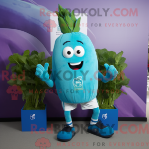 Mascot character of a Cyan...