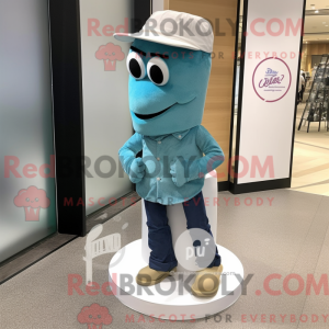 Mascot character of a Teal...