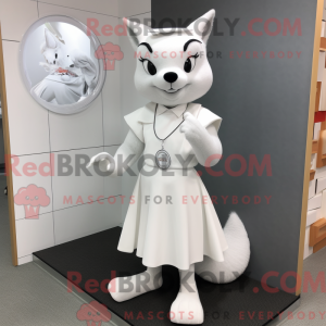 Mascot character of a White...