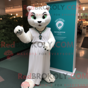 Mascot character of a White...