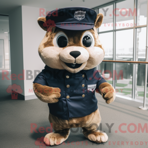 Mascot character of a Navy...