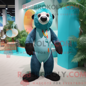 Personaje mascota de un oso...
