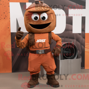 Mascot character of a Rust...