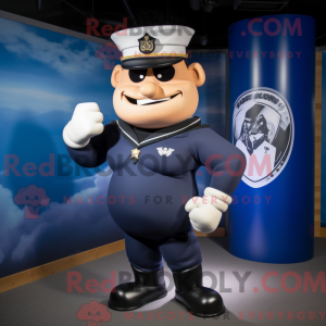 Maskotkarakter av en Navy...