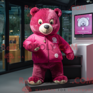 Personaje mascota de un oso...