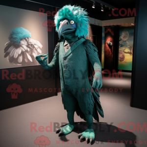 Mascot character of a Teal...