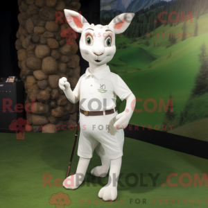 Maskottchen eines weißen...