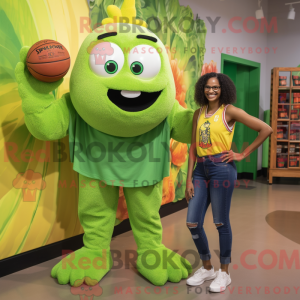 Mascot character of a Lime...