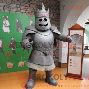 Maskotfigur af et gråt irsk...