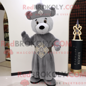 Mascot character of a Gray...