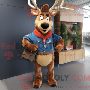 Maskottchen eines rostroten...