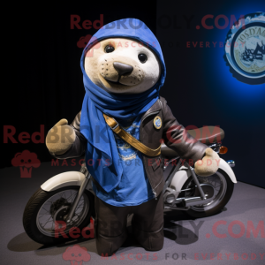 Mascot character of a Blue...