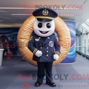 Mascot character of a Navy...
