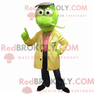 Postava maskota Lime Green...