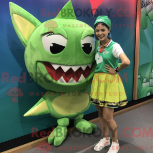 Mascot character of a Green...