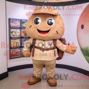 Maskot karakter av en Tan...
