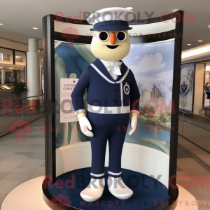 Mascot character of a Navy...