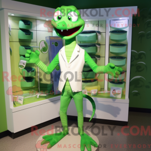 Mascot character of a Green...