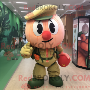 Mascot character of a Peach...